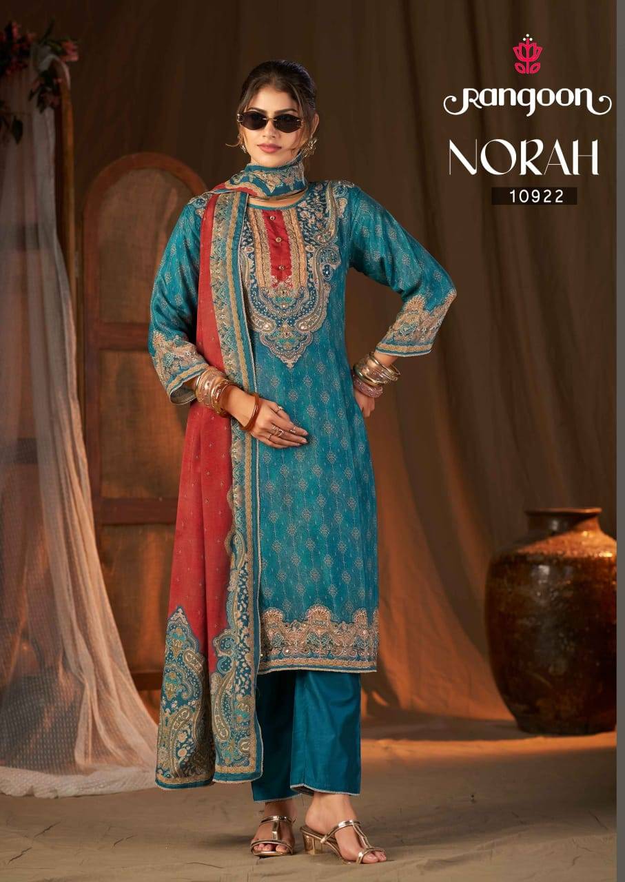 NORAH by Rangoon 10921 to 10924 series casual wear Pure Muslin Print dressesAt Wholesale Price